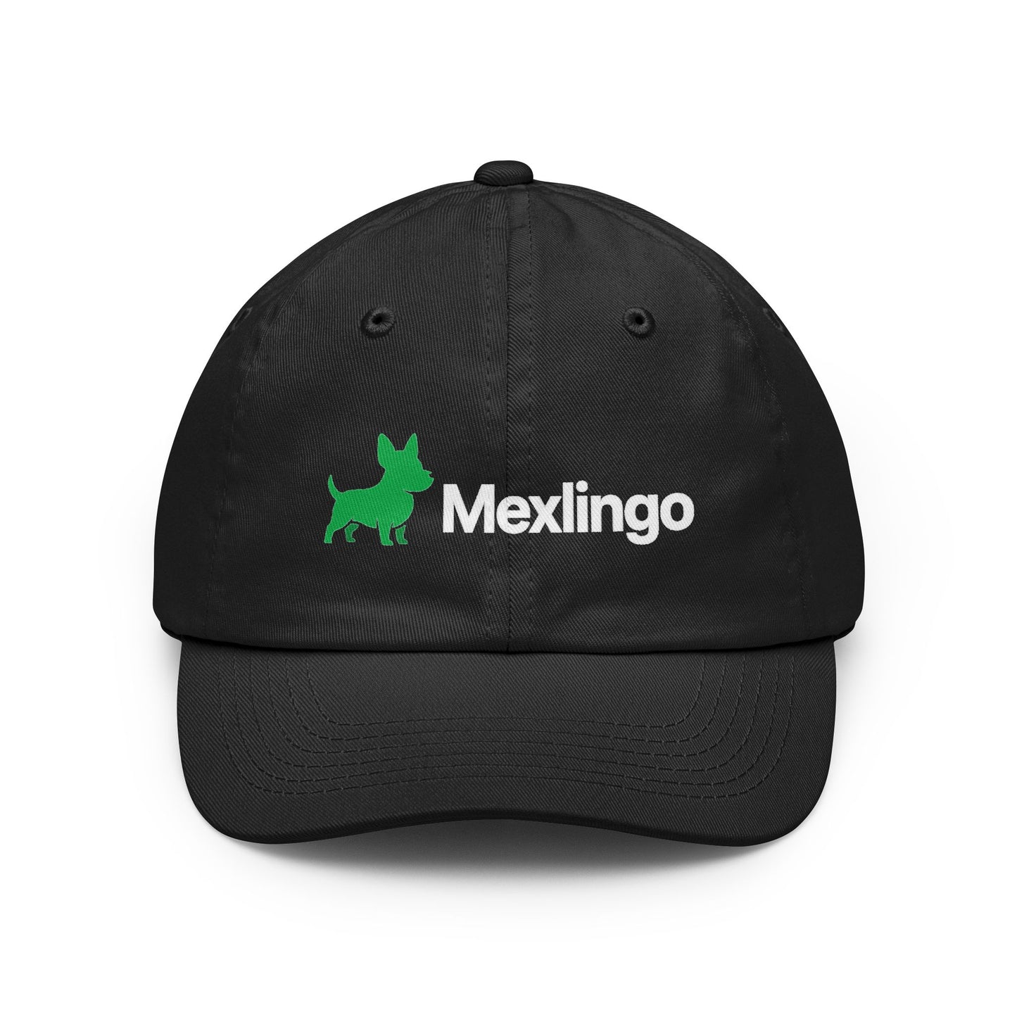 Mexlingo Dad Hat — Green Dog Logo Embroidered Baseball Cap