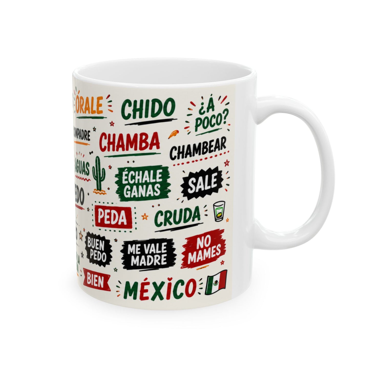 Spanish Slang Words Mug | Ceramic Coffee Cup