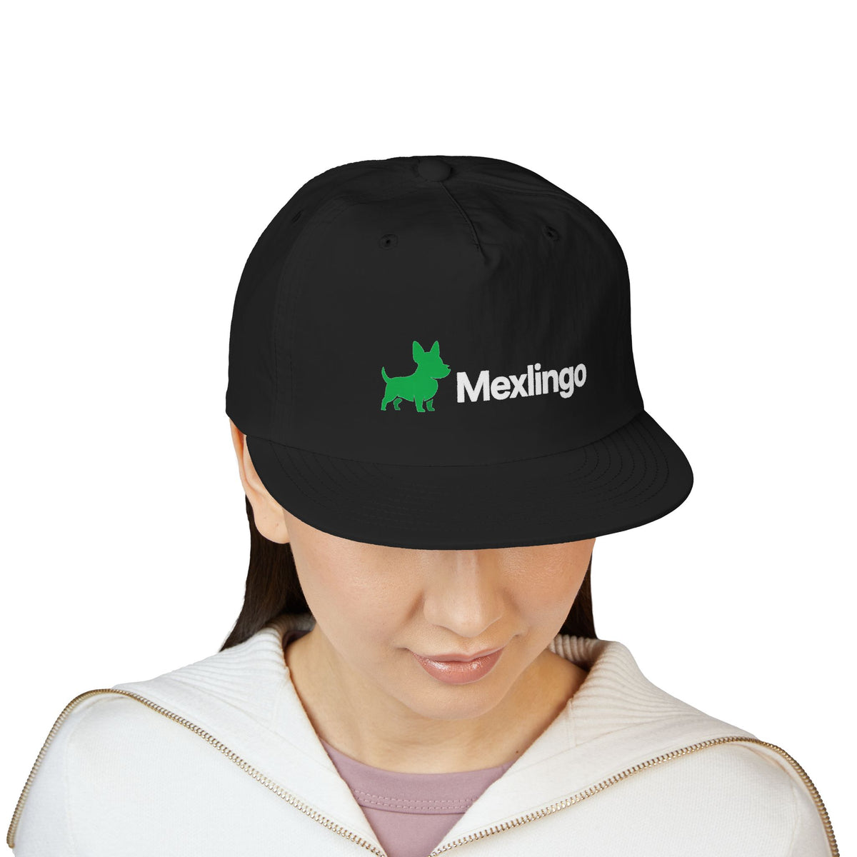 Mexlingo Surf Cap — Green Chihuahua Logo Embroidered Hat