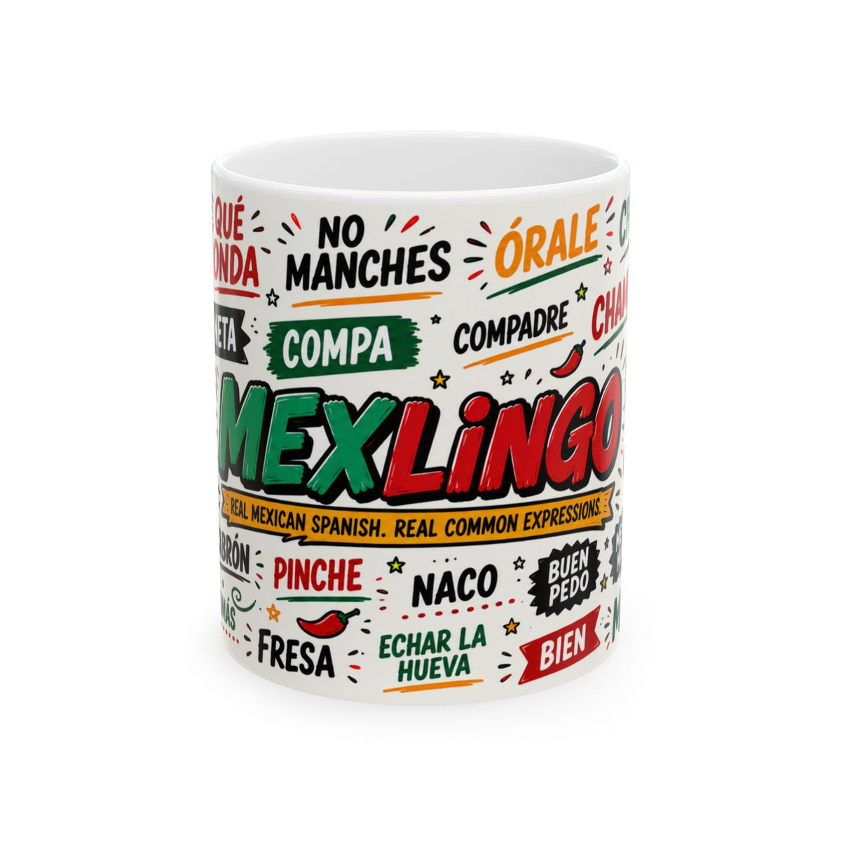 Spanish Slang Words Mug | Ceramic Coffee Cup
