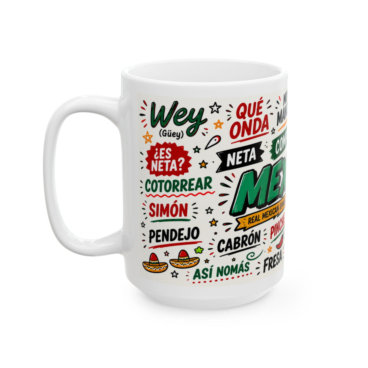 Spanish Slang Words Mug | Ceramic Coffee Cup