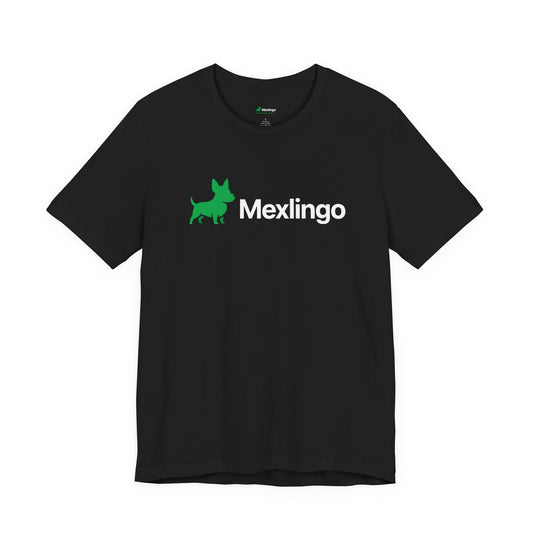 Mexlingo Graphic Tee — Green Chihuahua Logo T-Shirt