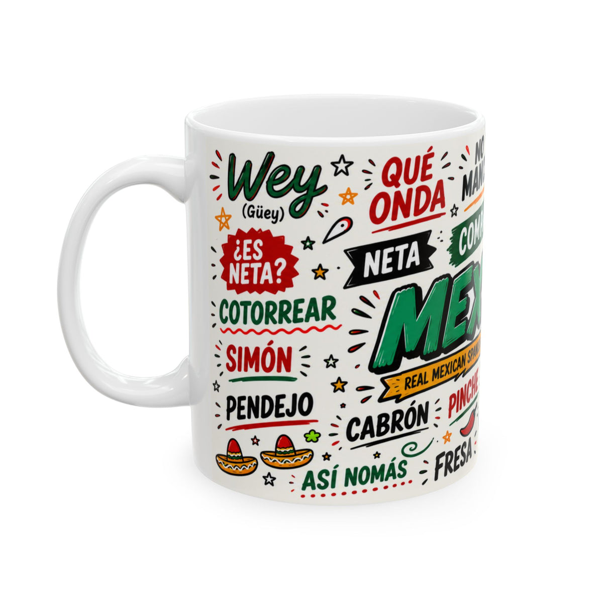 Spanish Slang Words Mug | Ceramic Coffee Cup