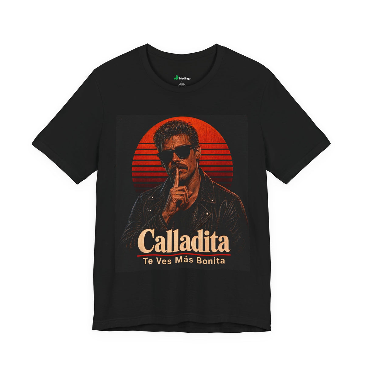 Calladita Tee — "Calladita Te Ves Más Bonita" Retro Sunset Graphic T-Shirt