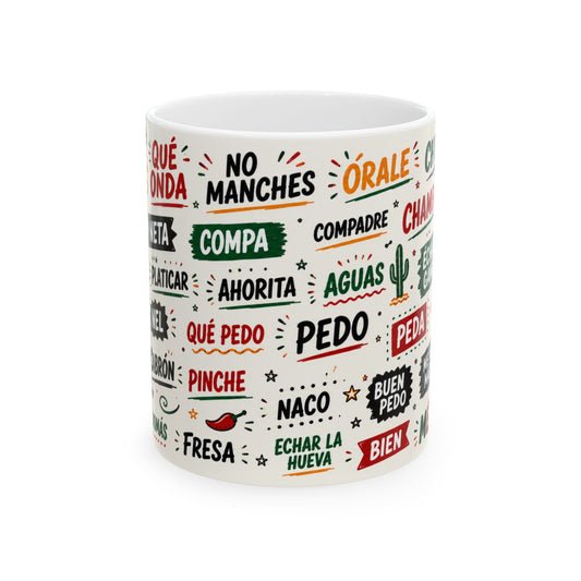 Spanish Slang Words Mug | Ceramic Coffee Cup