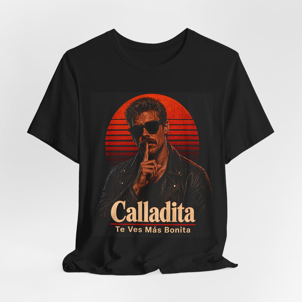 Calladita Tee — "Calladita Te Ves Más Bonita" Retro Sunset Graphic T-Shirt