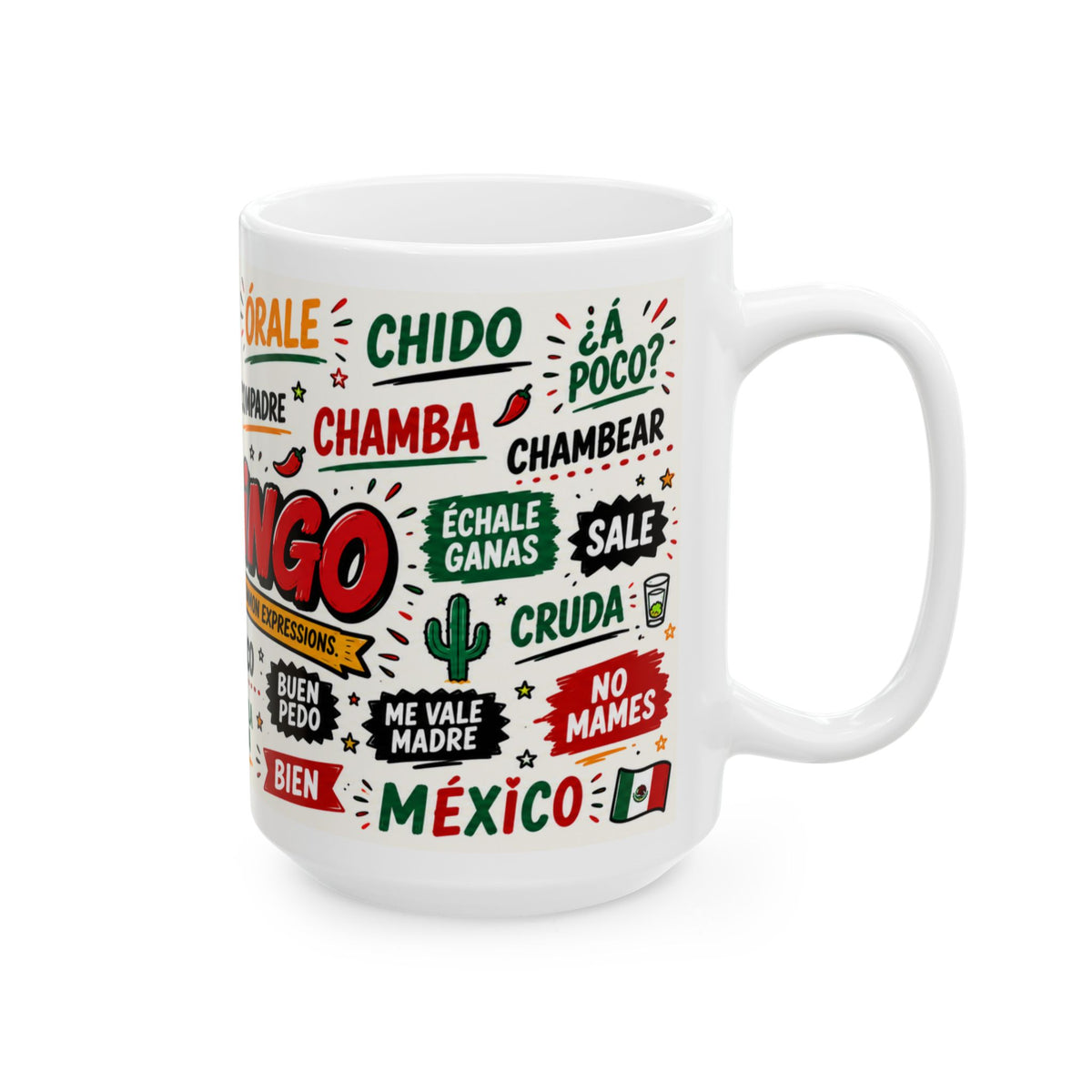 Spanish Slang Words Mug | Ceramic Coffee Cup