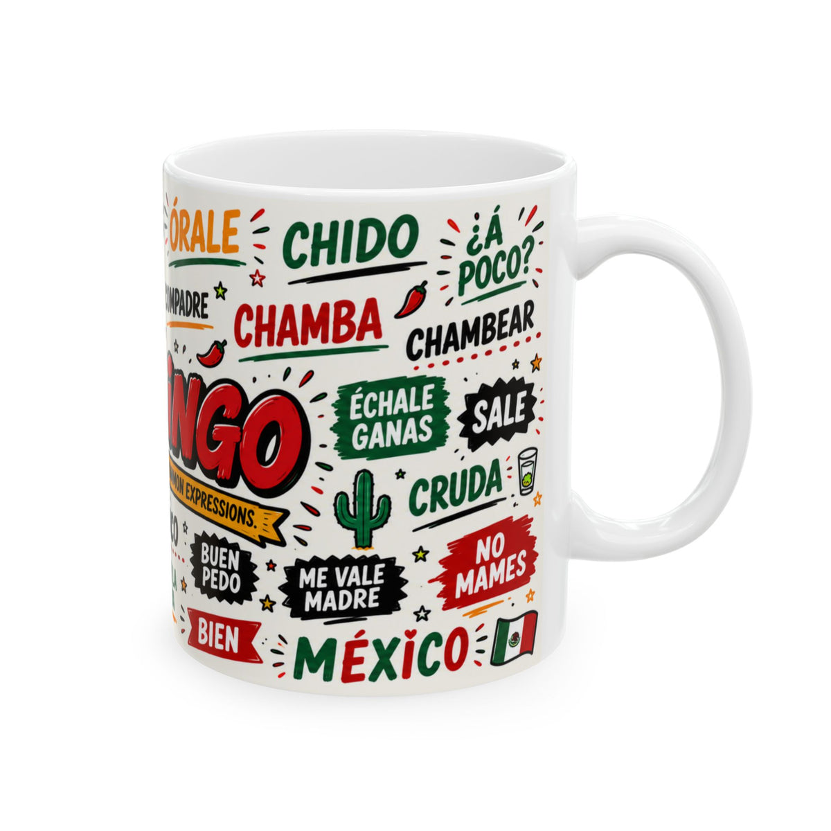 Spanish Slang Words Mug | Ceramic Coffee Cup