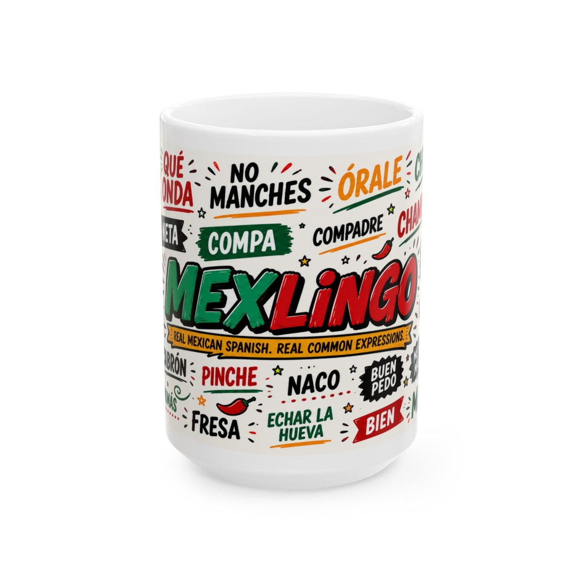 Spanish Slang Words Mug | Ceramic Coffee Cup